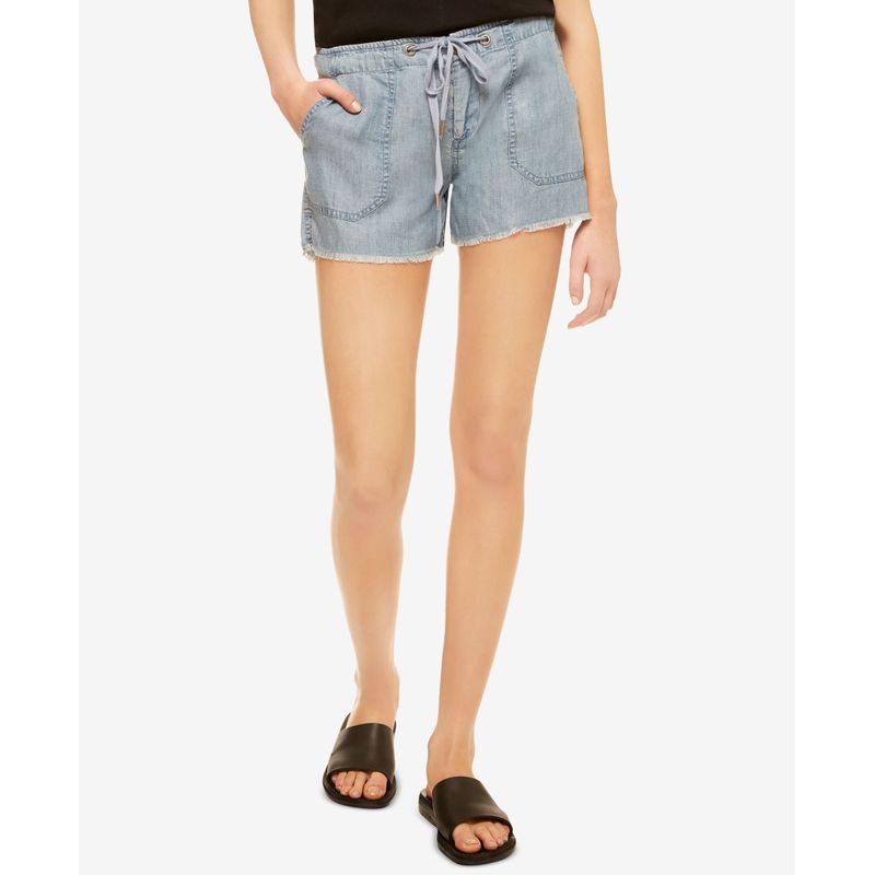 Sanctuary Chambray Drawstring Shorts